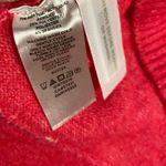 Loft  Hot Pink Open Back Faux Wrap Limited Edition Long Sleeve Sweater Photo 5