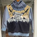 Akademiks  Hoodie Womens Sz 7 A Balaclava Y2KFull Face Zip Goth Grunge Hip Hop Photo 0