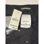 EXPRESS NWT  Super High Rise Button Fly Pants Women's Size 8 Black Lyocell Cargo Photo 9