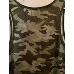 Lucky Brand Women's Green Camo Sleeveless Tank Top Size XL Casual Summer Photo 3