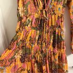 ALC Frank A.L.C. Valentina Gathered Floral-Print Silk-Crepon Maxi Dress 6 Photo 11