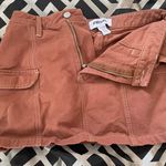 RSQ Burnt Orange Denim Mini Skirt Photo 0