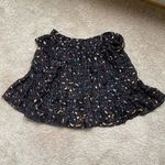 Ulla Johnson  Zea Skirt in Jet Floral Vine Metallic Mini Skirt‎ Ruffle Size 2 Photo 5