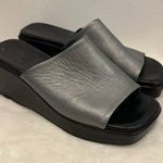 Spring Step  Italian Silver Wedge 90s style platform dress casual Sandals! Photo 6