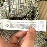 ZARA  GEOMETRIC SQUARES PRINT SHIRT in Cream/Green/Black Photo 10