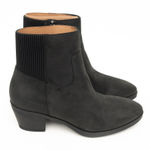 Vionic  -  Shantelle Black Waterproof Nubuck Leather Ankle Boots - Wide Width Photo 0