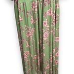 Eloquii Gardenia Green Pink Floral Tie Front Drop Waist Dress Photo 11