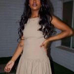 ZARA  dress mini sleeveless pleated skirt bodycon casual bow corset inspired Photo 3