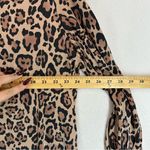 NWT Lucy Swhims The Drop Cheetah Print Slip Dress Pajama Shirt Button Up Medium Brown Photo 6