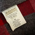 Old Navy  Vintage 1994 Red Black Plaid Long Pencil Skirt Photo 4