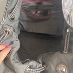 Elliot Luca Elliott Luca Silver Pewter Metallic Leather Drawstring Large Bucket Bag Photo 4