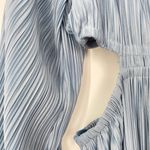 Moon River Women's Light Blue Long Sleeve Pleated Cutout Midi Dress Size Large Photo 7