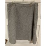 The Limited  Midi Skirt Wool Blend A Lined Zip Gray Washable Lined Machine Wash Photo 1