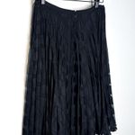Paul Smith Black Pleated Chiffon Circle Print Midi Skirt Size 42 Photo 4