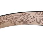 Jon Wye Elephant Graphic Black 100% Leather Belt Small Photo 4