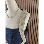 Lilly Pulitzer Eliana True Navy Braided Gold Cocktail Shift Dress size 6 Photo 2