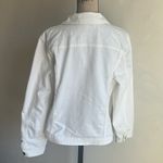 Christopher & Banks Christopher & Bank Denim Studded Embroidered White Jacket Size XL Photo 6