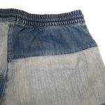 Aerie Womens M Denim Jean Patchwork Pull On Drawstring Cutoff Shorts Photo 4