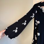 Free People  Austin Black Swing Mini Dress with White Embroidery size XS Photo 5