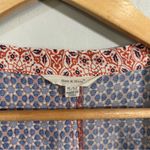 Sim & Sam  Kimono Jacket S/M Boho Geometric Print 100% Rayon Flowing Fit Festival Photo 3