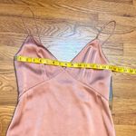 Alice + Olivia Stacey Bendet Women’s 8 Burnt Rose Satin Julietta Slip Dress Formal Photo 5