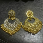 New! Ethnic Gold Earrings Trendy Women Girl Stylish Pakistani Indian Jewellery Photo 2