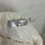 Natori NWT N White Cream Textured Wide Leg Pants Size XL FLAW Photo 1