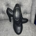Steve Madden GUC Madden Girl by  Black Slip On Heels Size 6.5 Photo 1