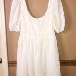 Lulus Lulu’s Bit in Love Surplice Puff Sleeve Mini Dress White Small Photo 2