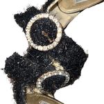 Cape Robbin  Black Faux Fur Sandals Size 9 M Photo 5