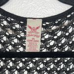 Faded Glory EUC  Black Fringe Open-Knit Sweater sz 3X Photo 1