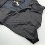 AQUA Lounge Black One Piece Swimsuit Sz L Photo 6