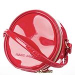 Marc Jacobs NWT  Mini 4" Red Patent Leather Crossbody Round Circle Canteen Bag Photo 10