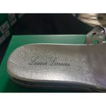 Lauren Lorraine , silver sandals, delicate beaded front. Size 9 NEW WITH TAGS Photo 3