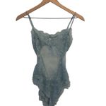 Skims Ultra Fine Lace Teddy in Denim Small New without tags Photo 3