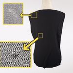 Tahari Striped Knit Tank Top Black White Sleeveless Size 8 Photo 9