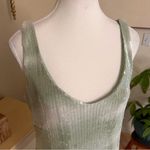 CAROLINE CONSTAS NWT Mint Green Ombre Sequin V Photo 4