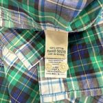LL Bean Green Blue Plaid Cotton Poplin Button Up Shirt Size XS Photo 8