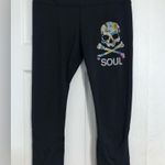 Lululemon soul cycle multicolored skull cropped leggings women’s size 8 athletic Photo 0