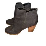 ALDO Charcoal Leather Ankle Booties Photo 9