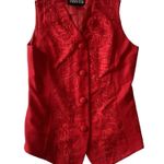 Executive Collection Formal Vest Red Size 8 Photo 2