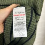 Seraphine Maternity Green Ribbed Knit Striped Cropped Sweater Size US 6 Photo 5