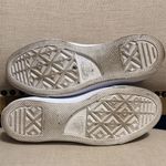 Converse Women’s Casual Leather Shimmery Beige Lace Photo 2