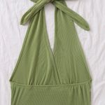 SheIn Green Halter Top Photo 1