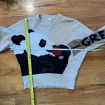 Krizia Maglia Panda Sweater‎ Crewneck Pullover Cashmere Blend 1980s Beige Sz L Tan Size L Photo 10