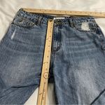 EVIDNT High Rise Cropped Jeans with Rips Blue Size 27 Blue Photo 4