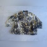 Onque Casul Hoodie Womens Bust 27” Animal Print Zip Up Hooded Jacket Size 3X Brown Photo 8