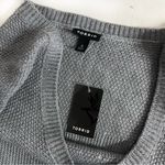 Torrid Grey Sweater Top Mixed Knit Texture Peplum Round Neck Size 0 Large NEW Photo 8