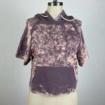 Cotton Citizen  Purple Tie Dye Short Sleeve Hoodie Photo 0