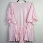 Frederick's of Hollywood Vintage 90s Pink Satin Short Robe Tap Pants Set womens M Photo 6
